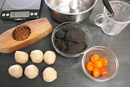 weighing ingredients bought online